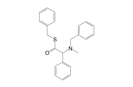 2-(benzyl-methyl-amino)-2-phenyl-ethanethioic acid S-(benzyl) ester