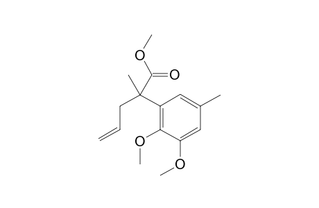 Methyl 2-methyl-2-(2,3-dimethoxy-5-methylphenyl)pent-4-enoate