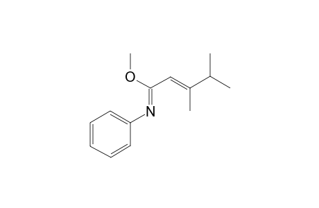 Methyl (1Z,2Z)-3,4-dimethyl-N-phenyl-2-pentenimidoate