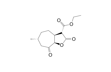 (3R,3aS,6R,8aR)-2,8-diketo-6-methyl-3a,4,5,6,7,8a-hexahydro-3H-cyclohepta[d]furan-3-carboxylic acid ethyl ester