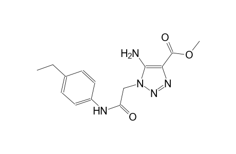methyl 5-amino-1-[2-(4-ethylanilino)-2-oxoethyl]-1H-1,2,3-triazole-4-carboxylate