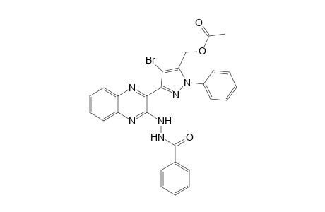 {3-[3-(2-Benzoylhydrazinyl)quinoxalin-2-yl]-4-bromo-1-phenyl-1H-pyrazol-5-yl}methyl acetate