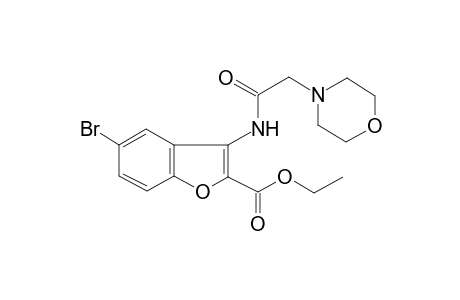 Ethyl 5-bromo-3-[(4-morpholinylacetyl)amino]-1-benzofuran-2-carboxylate