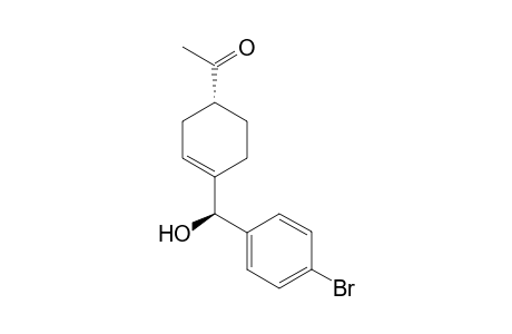 (1R*,1'R*)-4-[1'-Hydroxy-p-bromobenzyl]cyclohex-3-enyl Metyhyl Ketone