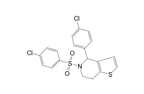 4-(p-chlorophenyl)-5-[(p-chlorophenyl)sulfonyl]-4,5,6,7-tetrahydrothieno[3,2-c]pyridine