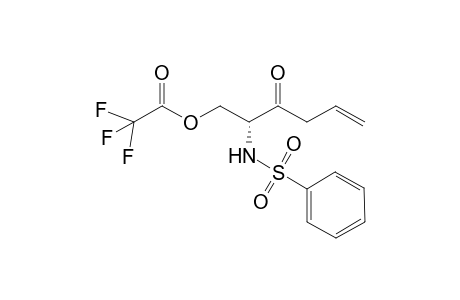 6-Hydroxy-5-[(phenylsulfonyl)amino]-1-hexen-4-one - trifluoroacetyl derivative