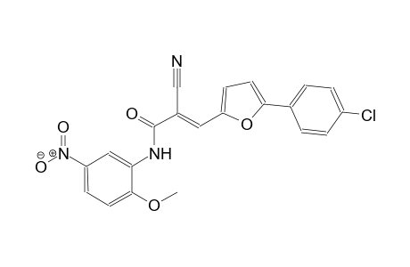 (2E)-3-[5-(4-chlorophenyl)-2-furyl]-2-cyano-N-(2-methoxy-5-nitrophenyl)-2-propenamide