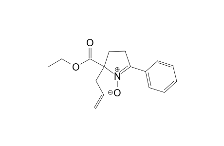Ethyl 5-allyl-2-phenyl-1-pyrrolidine-5-carboxylate 1-oxide
