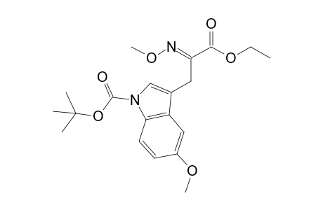 Ethyl .alpha.-[(E)-methyloximino]-.beta.-[1-(tert-butoxycarbonyl)-5-methoxy-3-indolyl]propanoate