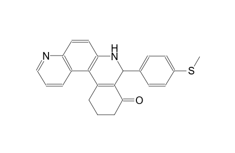 benzo[a]4,7-phenanthrolin-9(7H)-one, 8,10,11,12-tetrahydro-8-[4-(methylthio)phenyl]-