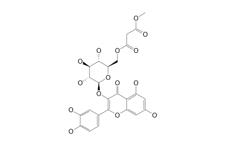 2-(3,4-DIHYDROXYPHENYL)-5,7-DIHYDROXY-3-(6-O-[2-(METHOXYCARBONYL)-ACETYL]-BETA-D-GLUCOPYRANOSYLOXY)-4H-1-BENZOPYRAN-4-ONE