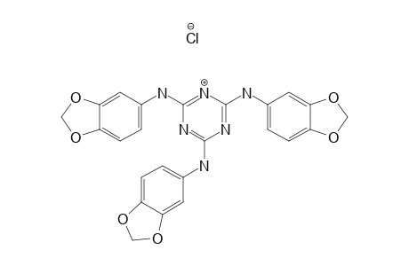 N(2),N(4),N(6)-TRIS-(1,3-BENZODIOXOL-5-YL)-1,3,5-TRIAZINE-HYDROCHLORIDE