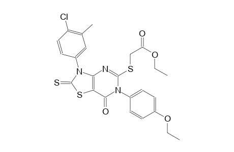 acetic acid, [[3-(4-chloro-3-methylphenyl)-6-(4-ethoxyphenyl)-2,3,6,7-tetrahydro-7-oxo-2-thioxothiazolo[4,5-d]pyrimidin-5-yl]thio]-, ethyl ester