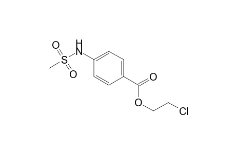 Benzoic acid, 4-[(methylsulfonyl)amino]-, 2-chloroethyl ester
