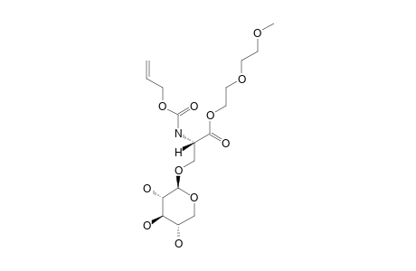 N-(ALLYLOXYCARBONYL)-O-(BETA-D-XYLOPYRANOSYL)-L-SERINE-(METHOXYMETHYL)-ETHYLESTER