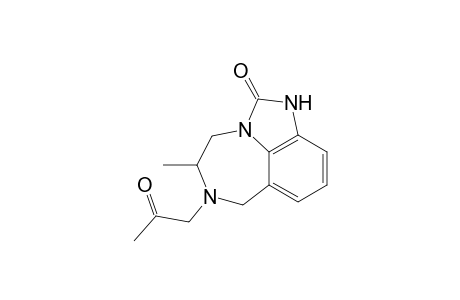 5-Methyl-6-(acetylmethyl)tetrahydroimidazo[4,5,1-jk][1,4]benzodiazepin-2(1H)-one