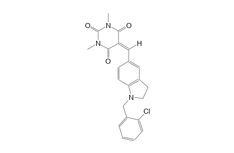 5-{[1-(2-chlorobenzyl)-2,3-dihydro-1H-indol-5-yl]methylene}-1,3-dimethyl-2,4,6(1H,3H,5H)-pyrimidinetrione