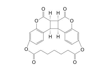 PIMELIC ACID, DIESTER WITH 3,10-DIHYDROXY-6a,6b,12b,12c-TETRAHYDRO-6H,7H-CYCLOBUTA[1,2-c:4,3-c']BIS[1]BENZOPYRAN-6,7-DIONE (syn-head-to-head regioisomer)
