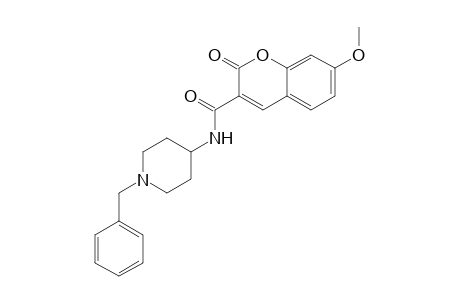 N-(1-Benzylpiperidin-4-yl)-7-methoxy-2-oxo-2H-chromene-3-carboxamide