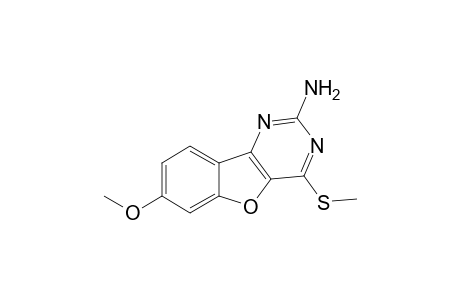 2-Amino-4-methylsulfanyl-7-methoxybenzo[4,5]furo[3,2-d]pyrimidine