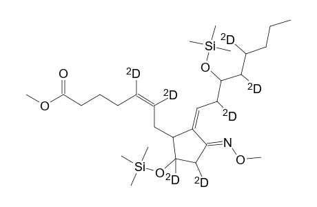 Methyl 7-(2-(3-trimethysiloxy-1-octenyl)-3-methoxyimino-5-trimethylsiloxycyclopentyl)hept-5(Z)-enoate-5,6,8,9,12,14,15-D7