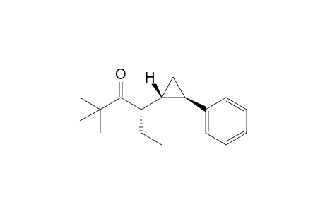 (S)-trans 3-(2'-phenylcyclopropyl)-5,5-dimethylhexan-4-one