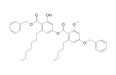benzyl 4-(4'-benzyloxy-2'-methoxy-6'-pentylbenzoyloxy)-6-heptyl-2-hydroxybenzoate