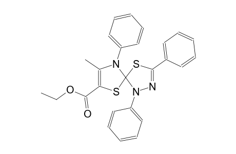 4,6-dithia-1,2,9-triazaspiro[4.4]nona-2,7-diene-7-carboxylic acid,8-methyl-1,3,9-triphenyl-, ethyl ester