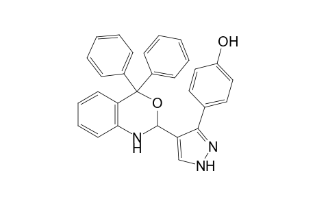 4-[4-(4,4-diphenyl-2,4-dihydro-1H-3,1-benzoxazin-2-yl)-1H-pyrazol-3-yl]phenol