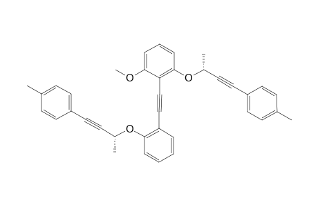 (-)-1-Methoxy-3-{[(1R)-1-methyl-3-(4-methylphenyl)prop-2-yn-1-yl]oxy}-2-[(2-{[(1R)-1-methyl-3-(4-methylphenyl)prop-2-yn-1-yl]oxy}phenyl)ethynyl]benzene