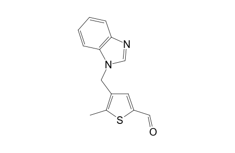 2-Thiophenecarboxaldehyde, 4-(1H-1,3-benzimidazol-1-ylmethyl)-5-methyl-