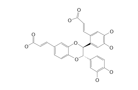 (TRANS)-3-[6-[6-[(E)-2-CARBOXYETHENYL]-3-(3,4-DIHYDROXYPHENYL)-2,3-DIHYDRO-2-(1,4-BENZODIOXIN)-3,4-DIHYDROXYPHENYL]-(E)-2-PROPENOIC-ACID