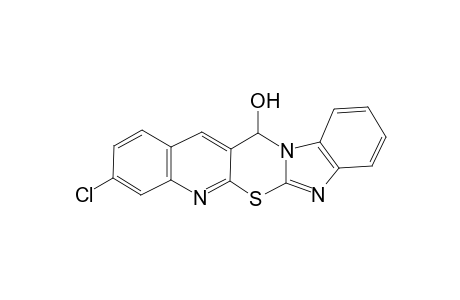 13-Hydroxy-9-chloro-13H-benzimidazo[2',1':2,3][1,3]thiazino[6,5-b]quinoline