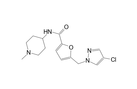 2-furancarboxamide, 5-[(4-chloro-1H-pyrazol-1-yl)methyl]-N-(1-methyl-4-piperidinyl)-