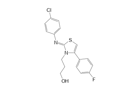 3-(2-[(4-chlorophenyl)imino]-4-(4-fluorophenyl)-1,3-thiazol-3(2H)-yl)-1-propanol