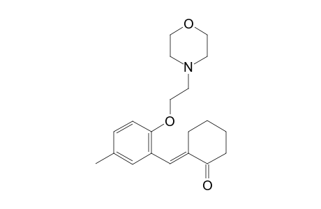 (E)-2-(5-Methyl-2-(2-morpholinoethoxy)benzylidene)cyclohex-1-one