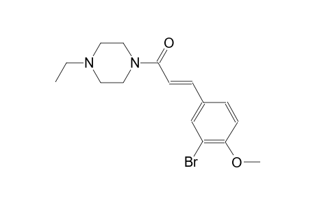 1-[(2E)-3-(3-bromo-4-methoxyphenyl)-2-propenoyl]-4-ethylpiperazine