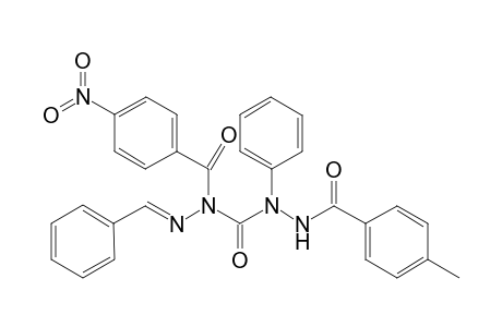 N(1)-{-[N' (1)-(4'-Nitrobenzoyl)-N' (2)-benzylidene]hydrazinyl}carbonyl-N(1)-phenyl-N(2)-(4'-methylbenzoyl)hydrazine
