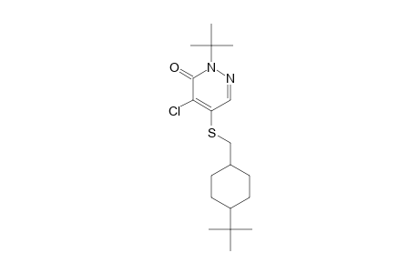 3(2H)-Pyridazinone, 4-chloro-2-(1,1-dimethylethyl)-5-[[[4-(1,1-dimethylethyl)cyclohexyl]methyl]thio]-