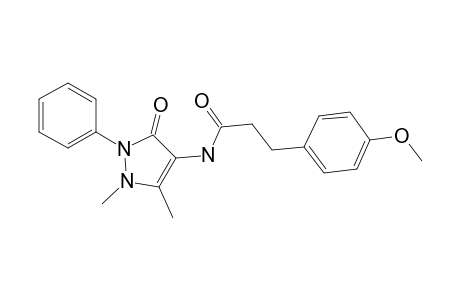 N-(1,5-Dimethyl-3-oxo-2-phenyl-2,3-dihydro-1H-pyrazol-4-yl)-3-(4-methoxyphenyl)propionamide