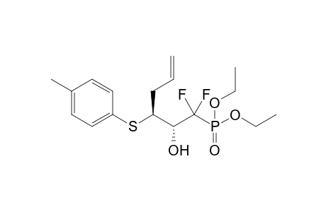 (4S,5S)-6-(Diethoxyphosphoryl)-6,6-difluoro-5-hydroxy-2-(4-methylphenylthio)hex-1-ene