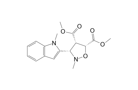 (3S,4S,5R)-2-methyl-3-(1-methyl-2-indolyl)isoxazolidine-4,5-dicarboxylic acid dimethyl ester