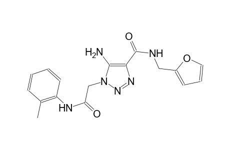 5-amino-N-(2-furylmethyl)-1-[2-oxo-2-(2-toluidino)ethyl]-1H-1,2,3-triazole-4-carboxamide