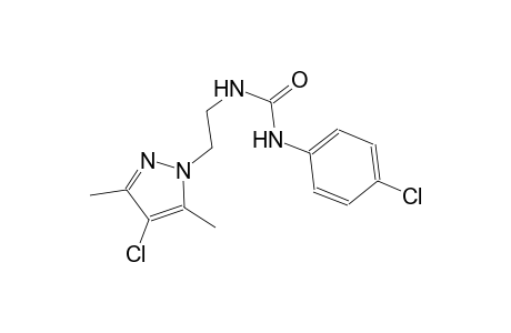 N-[2-(4-chloro-3,5-dimethyl-1H-pyrazol-1-yl)ethyl]-N'-(4-chlorophenyl)urea