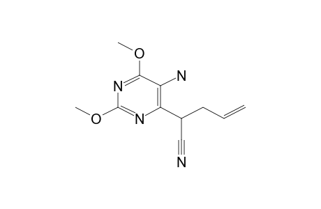 2-(5-amino-2,6-dimethoxypyrimidin-4-yl)pent-4-enenitrile