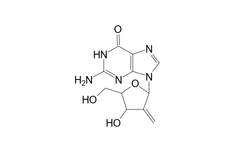 2-Amino-9-(2-deoxy-2-methylene-.beta.,D-erythro-pentofuranosyl)guanine