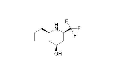 (+-)-(2R*,4S*,6R*)-6-(Propyl)-2-(trifluoromethyl)piperidin-4-ol