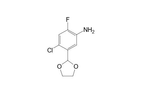Benzenamine, 4-chloro-5-(1,3-dioxolan-2-yl)-2-fluoro-
