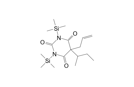 2,4,6(1H,3H,5H)-Pyrimidinetrione, 5-(1-methylpropyl)-5-(2-propenyl)-1,3-bis(trimethylsilyl)-