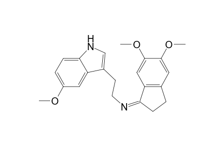 (1Z)-5,6-dimethoxy-N-[2-(5-methoxy-1H-indol-3-yl)ethyl]-2,3-dihydro-1H-inden-1-imine